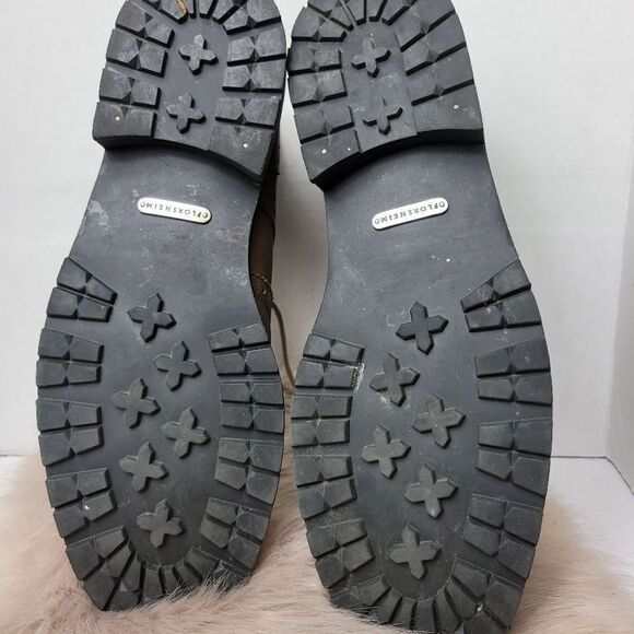 Florsheim Limited Tan Distressed Pebbled Leather Wingtips Ankle Boots 10.5D - Picture 9 of 9